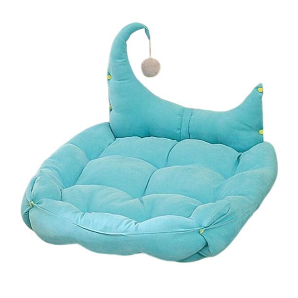 Bonito cojín de cama para mascotas con bola, cojín suave multifunción cálido, sofá para perros, alfombrilla para cachorros, casa para perros pequeños , M M Yinane Almohadilla para perrera