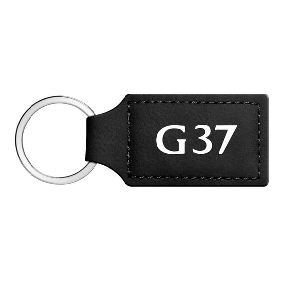 Infiniti G37 Rectangular Black Leather Key Chain