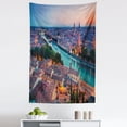 thumbnail image 1 of European Tapestry, Verona Italy During Summer Sunset Blue Hour Adige River Medieval Historcal, Fabric Wall Hanging Decor for Bedroom Living Room Dorm, 5 Sizes, Aqua Coral Green, by Ambesonne, 1 of 1