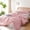 Baby Pink, variant on Soft Fluffy Comforter Set 3PCS (1 Ruffled Blush Comforter Set and 2 Pillowcases) Vintage Shabby Chic Bedding, All Season, Blush Pink, Queen