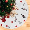 thumbnail image 3 of FMSHPON Mothers Day Xmas Christmas Tree Skirt Stand Mat for Holiday Party Decoration Indoor Outdoor 48 inches, 3 of 6