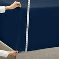 thumbnail image 4 of Empyrean Bedding King Fitted Sheet Deep Pocket - King Size Sheets with Deep Pockets - Ultra Soft King Size Fitted Sheet Only Deep Pocket Fits Up to 24" Deep Pocket - Fade Resistant - Navy Blue, 4 of 5