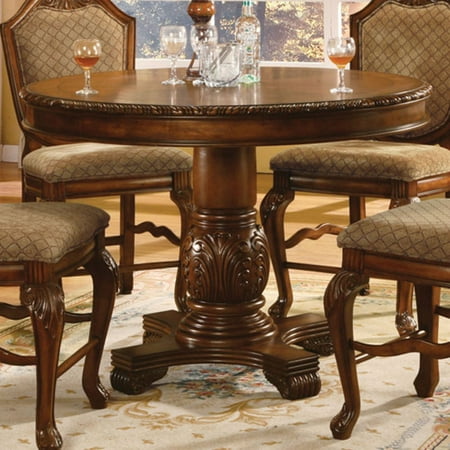 Acme Furniture Cau De Ville Round Counter Height Pedestal Dining Acme Furniture Cau De Ville Round Counter Height Pedestal Dining Table