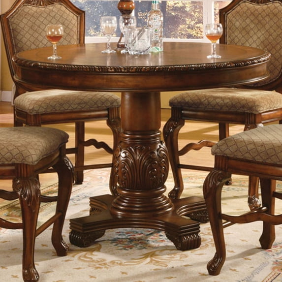 Acme Furniture Chateau De Ville Round Counter Height Pedestal Dining Table