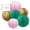 Blush Pink, Emerald Green, Gold, variant on Koyal Wholesale 6pcs Brown Kiwi Green Emerald Green Hanging Paper Lanterns Decorative Kit