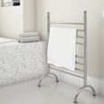 thumbnail image 2 of Ancona Essentia 8-Bar Freestanding Plug-In Electric Towel Warmer, Polished Stainless Steel, 2 of 3