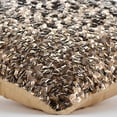 thumbnail image 2 of Cushion Covers, Pillow Cover 22x22 inch (55x55 cm), Gold Pillow Cover, Metallic Sequins Sparkly Glitter Throw Pillow Cover, Art Silk Square Throw Pillow Cover, Solid - Shocker Gold, 2 of 3