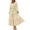 Beige, variant on Gspmoly Women Dresses, Women'S Elegant Long Sleeved Pleated Layered Casual Dress Sundresses for Women Deals of The Day