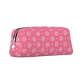 thumbnail image 2 of Uemuo Cartoon Pigs and Hearts Printed Leather Pencil Case, Pencil Pouch, Portable Pencil Bag, Pen Case for& Office, 2 of 7