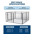 thumbnail image 2 of Dog Playpen Outdoor,Heavy Duty  Metal Dog Fence with Gate,Portable Dog Fence RV Camping,Yard,Pet Exercise Pen for Large/Small Dogs, 2 of 7