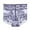 Blue, variant on Womens Underwear Lace Thin High Waist Tummy Support Plus Size Breathable Mesh Sheer Bikini Panties Comfort Wear