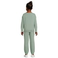 thumbnail image 3 of Wonder Nation Girls Fleece Pullover Top and Joggers Set, 2-Piece, Sizes 4-18 & Plus, 3 of 5