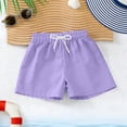 thumbnail image 5 of JUMEYU Boys Shorts Moisture Wicking Comfort for Play Gym School Casual Daily Wear 5T 6T (Purple,5-6 Years), 5 of 7