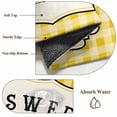 thumbnail image 6 of 5'x7' Area Rugs for Living Room Bedroom, Yellow Truck Washable Rug Carpet Runner Indoor Outdoor, Spring Bees Honey Daisy Buffalo Plaid Non Slip Floor Mats Area Rug for Kitchen, Nursery, 6 of 8