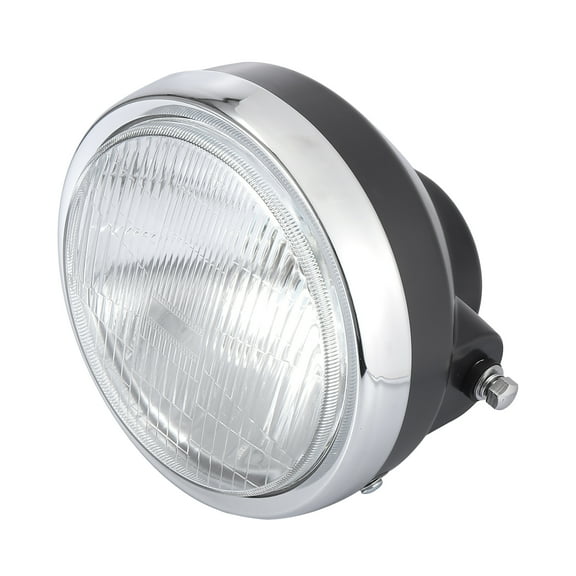 Unique Bargains 7" Dia Black Plastic Shell Motorcycle Headlight Headlamp Warm White for EN125