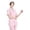 Pink, variant on Womens Notch Lapel Short Sleeve Polyester Nurse Tunic Top Button Front Multi Pocket Opaque Three Color Work Uniform Durable Easy Care Clinic Tunic 1 Count S-XXXL Plus Size Friendly