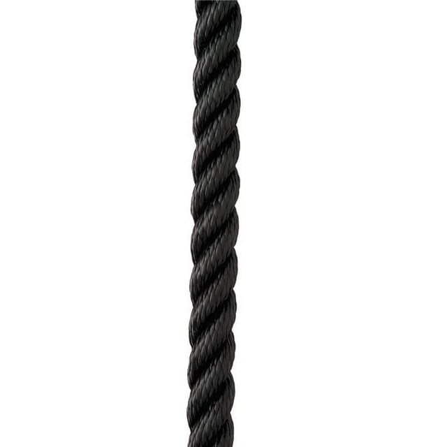 New England Ropes C6054-16-00035 0.5 in. x 35 ft. Premium Nylon 3 Strand Dock Line - Black
