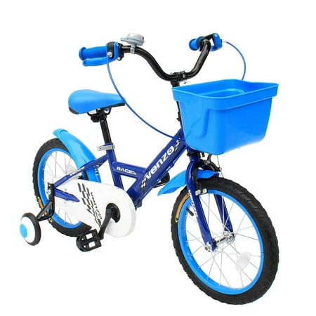 Venzo Children 16" Push Kids Bike with Training Wheels