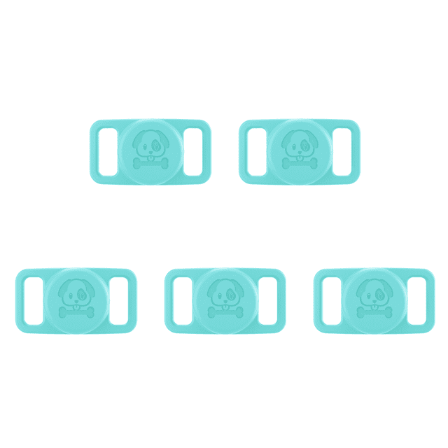 Para Apple Airtag Funda Silicona Soporte Collar Perro Impermeable () Verde
