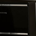 thumbnail image 6 of Benjara Two Drawer Nightstand with USB Charger and Bar Handle Pulls, Black, 6 of 6