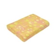 thumbnail image 3 of YFYANG Anti-Pilling Ultra-Soft Micro Fleece Cover Blanket for Bed Sofa, Yellow Geometric Circles Throw Blanket for All Seasons, 50"x40", 3 of 9