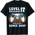 thumbnail image 1 of 17th Birthday Decoration Men 17yr 17 Year Old Birthday T-Shirt - Black - 3XL, 1 of 4