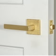 thumbnail image 4 of Viaggio Qadmhmlus_Psg_238_Lh Quadrato Hammered Left Handed Solid Brass Passage Door Lever, 4 of 7