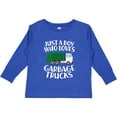 thumbnail image 3 of Inktastic Just a Boy Who Loves Garbage Trucks Boys Long Sleeve Toddler T-Shirt, 3 of 5