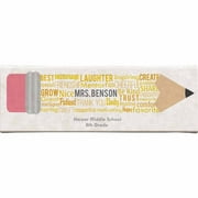 Personalized Teacher Pencil Canvas