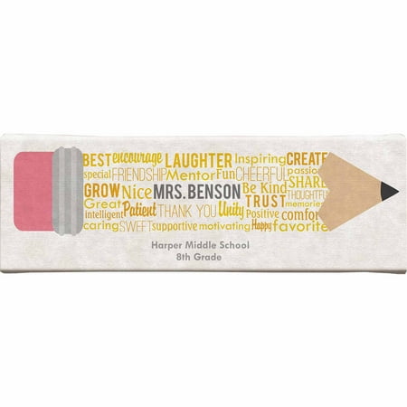 Personalized Teacher Pencil Canvas