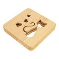 thumbnail image 2 of LED Bedside Lamp, Cat Heart Pattern Button Switch Decorative Night Light Hollow  For Bedroom, 2 of 8