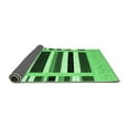 thumbnail image 2 of Ahgly Company Indoor Rectangle Abstract Emerald Green Contemporary Area Rugs, 2' x 5', 2 of 4