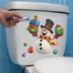 thumbnail image 4 of Pegatinas estáticas de muñecos de nieve coloridos y divertidos para decorar y embellecer el baño., 4 of 7