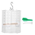 thumbnail image 1 of Acrylic Bird Cage, Perch And Go Bird Cage, Hanging Bird Carrier, Professional  Easy To Clean For  Pet Birds With A Hook, 1 of 8