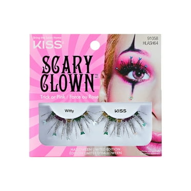 KISS Halloween Limited Edition Scary Clown False Eyelashes, 1 Pair - Witty