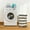 White#653🎶, variant on Violete Cotton Rope Laundry Basket Large White | 16"x20" Tall Storage Bin for Clothes, Towels, Blankets | Durable Handles, Sturdy Freestanding Design | Linen Blend Organizer for Bedrooms, Dorms,