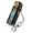 Black, variant on ABS Plastic Keychain with Build In Small Camera Creative Lipstick Shape Key Rings Easy to Use for Travel Or Parties