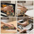 thumbnail image 5 of 6 Pcs Pioneer Flower Floral Print Pattern Kitchen Towels, Funny Microfiber Dish Towel Set, 18" X 26" Tea Towels, 5 of 6