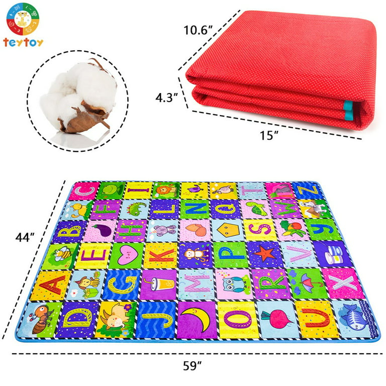 teytoy X Large Baby Crawling Mat,Baby Cotton Play Mat for Floor,79”x58”ABC  Playmats Tummy Time Mat for Babies Infants Toddlers,Foldable Padded  Non-Slip Baby Mat Baby Rugs for Kids Playing Learning - Yahoo Shopping