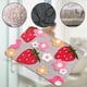 thumbnail image 4 of Alfombras de baño Linda alfombra de baño de fresa Accesorios de baño, alfombra de flores divertida Alfombra de piso antideslizante, alfombra de baño lavable a máquina Alfombra de microfibra suave, 4 of 5