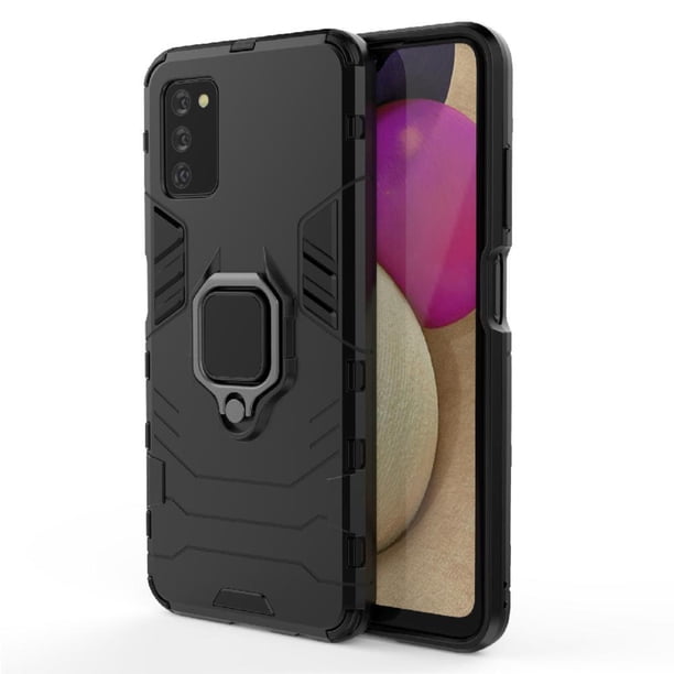 Funda para Samsung Galaxy A03S con Soporte Anillo Giratorio 360° y Protección Resistente a Golpes y Caídas