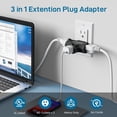 thumbnail image 2 of Adaptador de conexión a tierra de 3 salidas K KASONIC Plug Extender, paquete de 3, 2 of 8