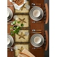 thumbnail image 2 of Texas Star Country Table Runner Cotton Linen 120 Inch Holiday Dresser Scarves, Western Stars Retro Tablerunner for Kitchen Coffee Dining Bedroom Home Living Room Dinner Scarf Décor 13''x120'', 2 of 9
