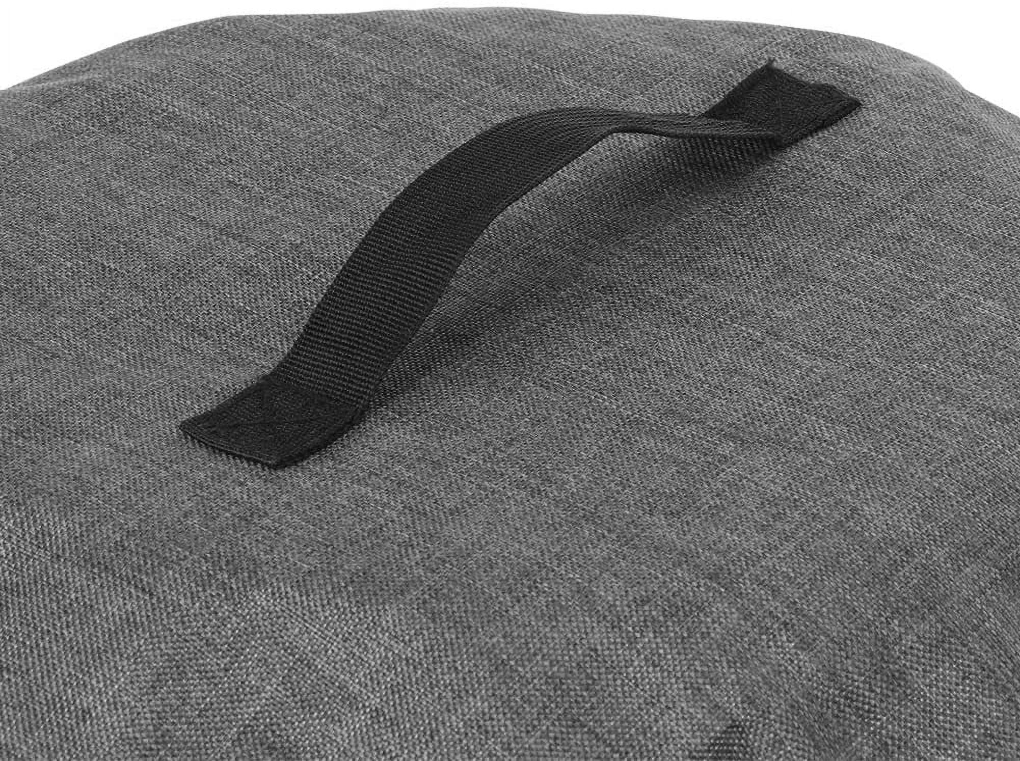 ABPETE Air Fryer Cover Dust Cover, Round Protective Cover Bag Small Household Appliance Dust Cover with 2 Pocket and Handle for Electric Pressure/Rice Cooker, 38x38.7cm/15x15.2in(Black)