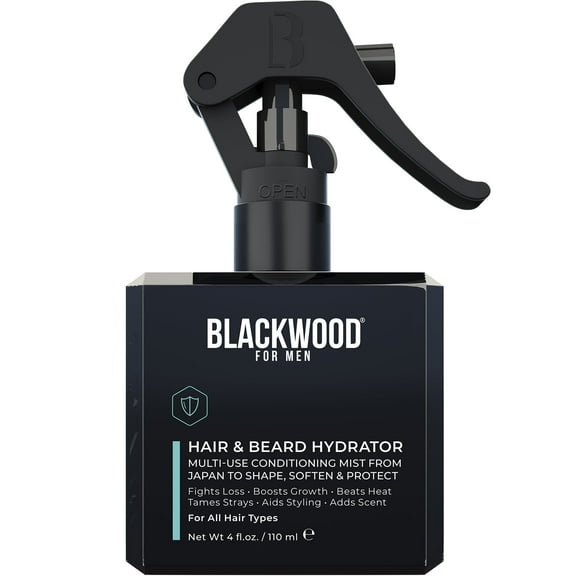 Blackwood For Men Hair & Beard Hydrator | Light Leave-In Conditioner, Detangler & Styling Aid, 4 oz