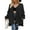 Black, variant on Women's Autumn Winter Knit Cardigan Long Sleeve Open Front Split Hem Knitwear Sweater