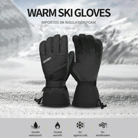 

Zedker Winter Work Gloves For Men Winter Work Gloves Professional Ski Gloves Winter Warm Snowboard Gloves Waterproof Snow Gloves Clearance