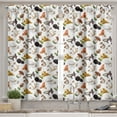 thumbnail image 2 of Ambesonne Mushroom Valance & Curtain, Realistic Style Fresh, 55"x24", Multicolor, 2 of 7