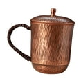thumbnail image 2 of Taza de cobre, taza de café martillada, taza de té con asa, vaso de agua Masrapa hecho a mano para reuniones de cafetería, restaurante, fiesta en casa 350ml B, 2 of 8