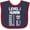 Navy and Red, variant on Inktastic Level 1 Human Boys or Girls Baby Bib
